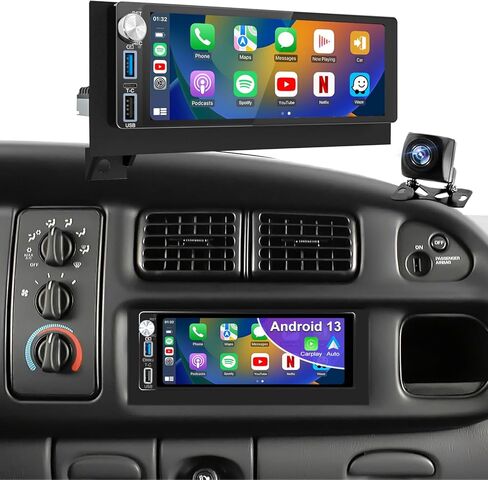 64G 5GWiFi Upgrade Car Radio for Dodge Ram 1500/2500/3500 1994-2002, Jeep Wrangler 1997-2002, Cherokee 1997-2001, 6.86inch Grand Cherokee Stereo Touch Screen Carplay Android Auto GPS FM Fast Charger in Saudi Arabia