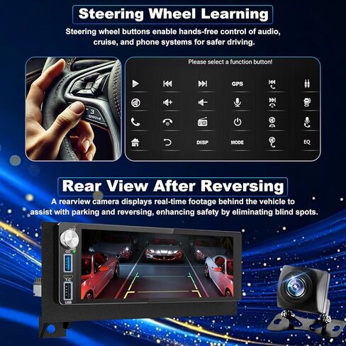 64G 5GWiFi Upgrade Car Radio for Dodge Ram 1500/2500/3500 1994-2002, Jeep Wrangler 1997-2002, Cherokee 1997-2001, 6.86inch Grand Cherokee Stereo Touch Screen Carplay Android Auto GPS FM Fast Charger in Saudi Arabia