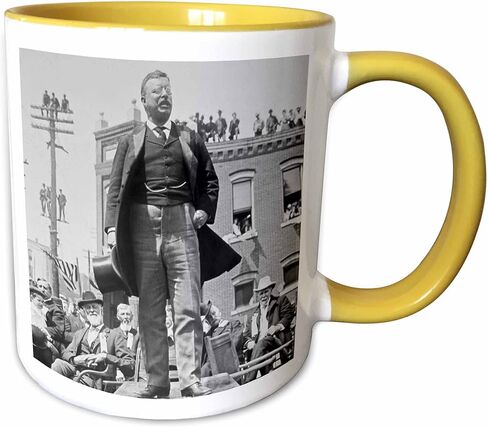3dRose Teddy Roosevelt Speaks 1905 Ceramic Mug, 11-Ounce in Saudi Arabia
