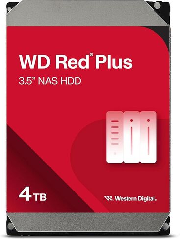 محرك الأقراص الصلبة الداخلي ويسترن ديجيتال WD Red Plus سعة 8 تيرابايت CMR 3.5 بوصة SATA 5640 دورة في الدقيقة 256 ميجابايت NAS WD80EFPX-AJP Eco Package in Saudi Arabia