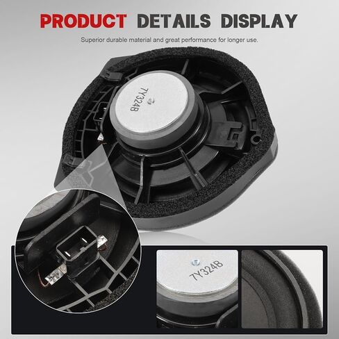 Front Door Speaker Assembly for Civic 2006-2011, Accord 2008-2013 Driver & Passenger Side Replaces VEC00208 VEC00209 39120TA0A01 Audio Speaker Kit in Saudi Arabia
