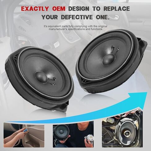 Front Door Speaker Assembly for Civic 2006-2011, Accord 2008-2013 Driver & Passenger Side Replaces VEC00208 VEC00209 39120TA0A01 Audio Speaker Kit in Saudi Arabia