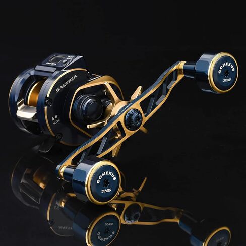 GOMEXUS Power Handle Compatible for Shimano Calcutta Conquest Daiwa Saltiga Zillion Abu Garcia Revo Baitcasting Reels Bass Fishing in Kuwait