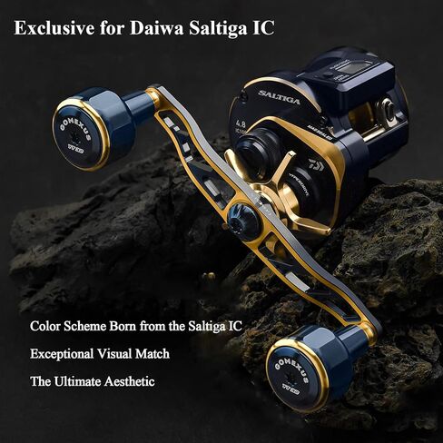 GOMEXUS Power Handle Compatible for Shimano Calcutta Conquest Daiwa Saltiga Zillion Abu Garcia Revo Baitcasting Reels Bass Fishing in Kuwait