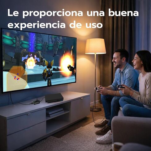 محول Mcbazel HDMI لجهاز PS2/PS1، محول كابل HDMI متوافق مع PlayStation 1/2، يدعم إخراج إشارة Ypbpr/RGB الحقيقي، التوصيل والتشغيل، أسود in Kuwait