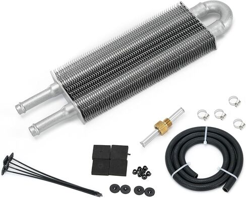 Universal 1/2" Transmission Cooler Aluminium alloy 16 Pass Tube & Fin Black in Saudi Arabia