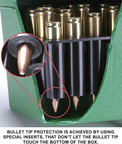 MTM H50-RL Deluxe 50-Round Rifle Ammo Case Box 30-06 270 Win 25-06, Clear Blue, Model:H50-RL-24 in Saudi Arabia