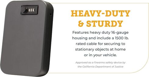 SnapSafe Portable Combination Lock Box for Guns in Saudi Arabia