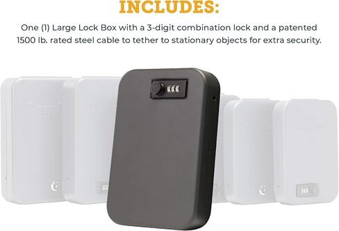 SnapSafe Portable Combination Lock Box for Guns in Saudi Arabia