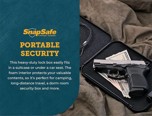 SnapSafe Portable Combination Lock Box for Guns in Saudi Arabia