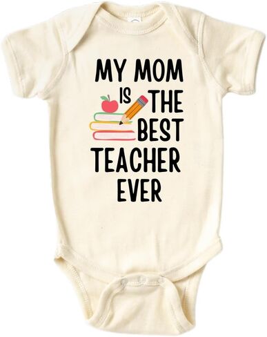 بدلة أطفال My Mom Is The Best Teacher Ever، ملابس حديثي الولادة، ملابس أطفال، هدية للأطفال in Kuwait