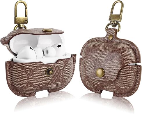 for AirPods 4 Case, Compatible with AirPods 4th Generation Case, Leather Full Body Shockproof Protective Cover for AirPods 4th Generation Case Cover, Drop Protection (B) in Saudi Arabia