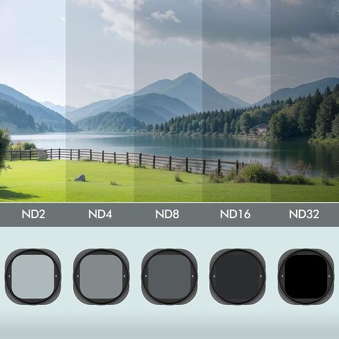 مرشح عدسة ND2-ND32 ND مغناطيسي متغير (VND 1-5 توقفات) لهاتف iPhone 17 Pro/Pro Max - مرشح تأثير الكثافة المحايدة (يتطلب حافظة GiAi المغناطيسية - تباع بشكل منفصل) in Saudi Arabia