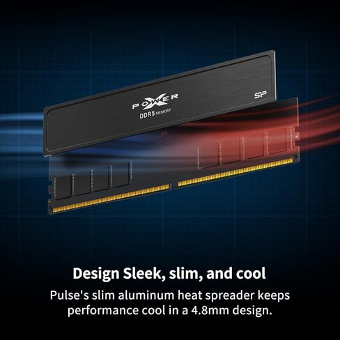 Silicon Power Value Gaming DDR5 32GB (2x16GB) 6000MT/s (PC5-48000) 288-pin CL30 1.35V UDIMM ذاكرة الوصول العشوائي المكتبية ذاكرة الكمبيوتر SP032GXLWU60AFDJ in Saudi Arabia