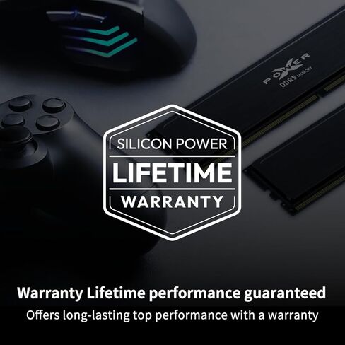 Silicon Power Value Gaming DDR5 32GB (2x16GB) 6000MT/s (PC5-48000) 288-pin CL30 1.35V UDIMM ذاكرة الوصول العشوائي المكتبية ذاكرة الكمبيوتر SP032GXLWU60AFDJ in Saudi Arabia