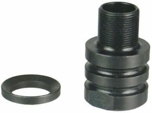 Generic محول خيط فولاذي أسود لتحويل 1/2x36 TPI إلى 1/2x28 TPI مع غسالة سحق in Kuwait