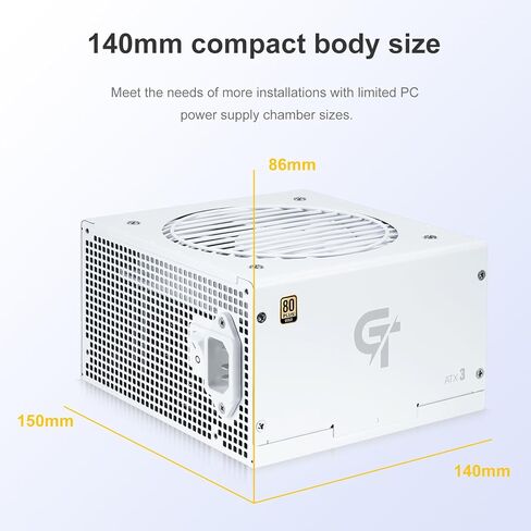 مزود طاقة SAMA White 650W - مزود طاقة معياري بالكامل 80 Plus معتمد من الذهب ATX 3.1 وPCIE 5.1، يدعم وحدات معالجة الرسومات من سلسلة RTX 30/40 in Kuwait