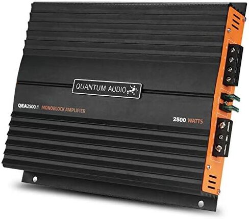 Quantum Audio QEA2500.1 2500W Max Class-D MonoBlock Car Subwoofer Amplifier Amp w/Remote Bass Control Knob in Kuwait