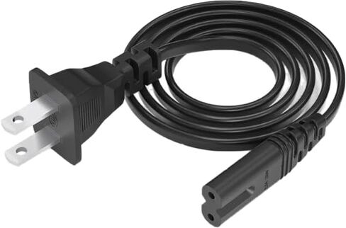 سلك طاقة تيار متردد بديل ثنائي الشق متوافق مع أجهزة Sony PS5 PS4 PS3 Slim PlayStation 5 4 3 وXbox One X/S وXbox Series X/S والطابعات وأجهزة التلفزيون. (6FT) in Kuwait