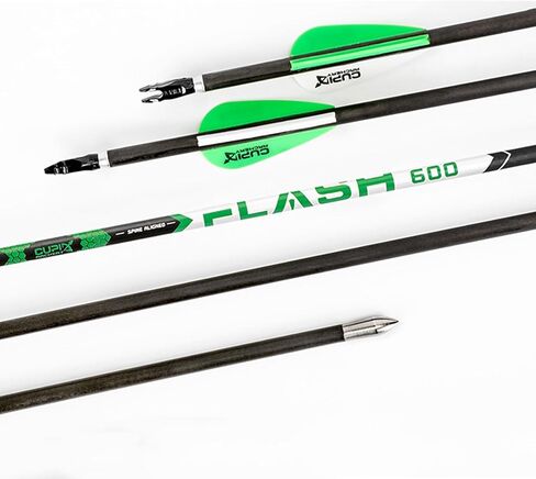 31" Carbon Hunting Arrows Archery Target Practice Arrows with 1.75" Rubber Vanes Spine 600 700 800 Arrows for Recurve Bow and Compound Bow in Kuwait