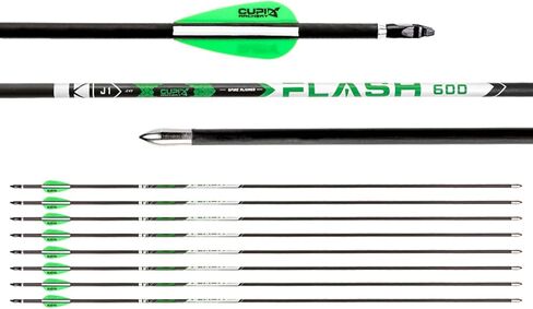 31" Carbon Hunting Arrows Archery Target Practice Arrows with 1.75" Rubber Vanes Spine 600 700 800 Arrows for Recurve Bow and Compound Bow in Kuwait