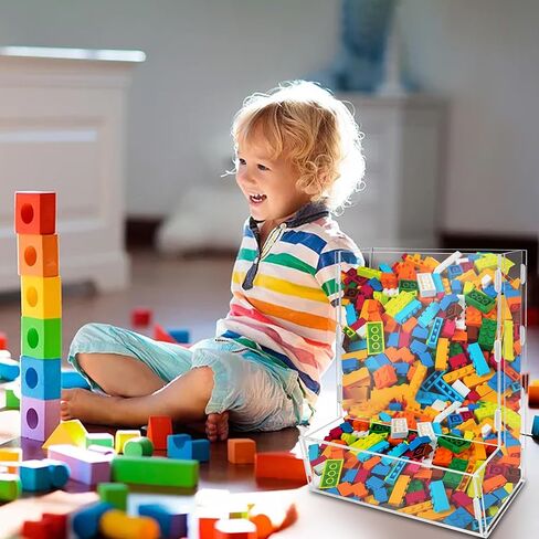 Montex Acrylic Wall Toy Dispenser, Acrylic Wall Storage, (Single Compartment) Hanging Organizer and Storage Bin for Playroom, Blocks, Cars, Balls, Snacks in Saudi Arabia