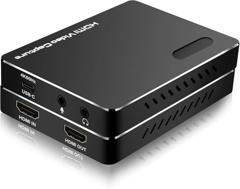 بطاقة التقاط فيديو ACHAVE Hdmi USB 3.1، 4K60 HDMI2.0 مع VRR HDR، 2K144FPS 1080P240FPS، MJPEG/YUY2/NV12/I420/XRGB/P010، HDMI منخفض الكمون للغاية إلى USB-C، بطاقة التقاط للبث in Kuwait