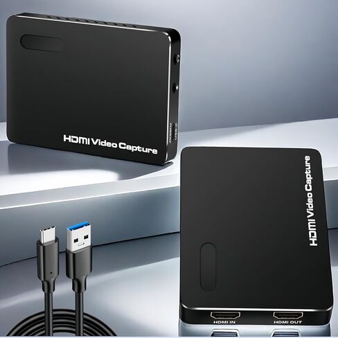 بطاقة التقاط فيديو ACHAVE Hdmi USB 3.1، 4K60 HDMI2.0 مع VRR HDR، 2K144FPS 1080P240FPS، MJPEG/YUY2/NV12/I420/XRGB/P010، HDMI منخفض الكمون للغاية إلى USB-C، بطاقة التقاط للبث in Kuwait