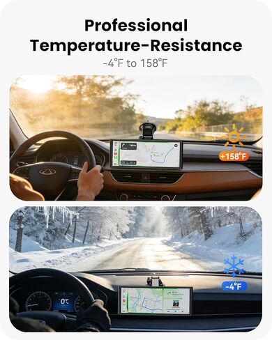 شاشة تشغيل سيارة لاسلكية مقاس 9.26 بوصة لأجهزة Apple CarPlay وAndroid Auto، كمبيوتر لوحي محمول للسيارة مزود بكاميرا احتياطية، رابط مرآة، تحديثات OTA، بلوتوث 5.0، نظام تحديد المواقع العالمي (GPS)، التوصيل والتشغيل، التحكم الصوتي in Kuwait