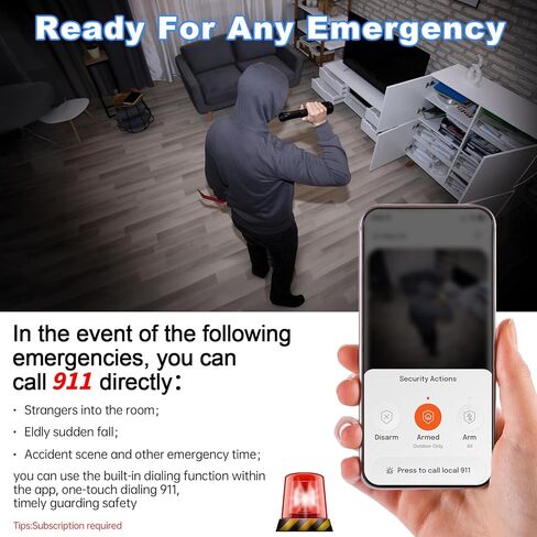 كاميرا نافذة، كاميرات داخلية 2K 2.4G WIFI لأمن المنزل مع رؤية ليلية بضوء النجوم، اكتشاف ذكي بالذكاء الاصطناعي، إرسال طوارئ 911، سحابة مقرها الولايات المتحدة، محادثة ثنائية الاتجاه، تسجيل 24/7، تثبيت سهل وسريع in Kuwait