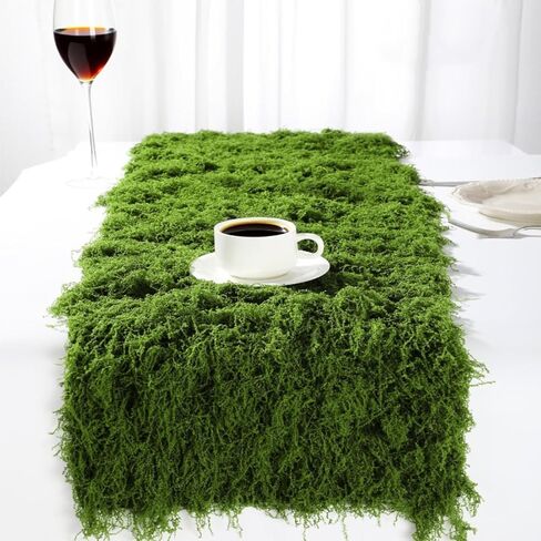 حصيرة الطحلب الأخضر المحفوظة لتزيين جدار العشب والسجاد، ديكور طبيعي للنباتات الداخلية مع نسيج أساسي، حصيرة الطحلب الاصطناعي لحفلات الزفاف، الزهور DIY (19.68 * 39.37 بوصة) in Kuwait