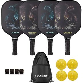 Pickleball Paddles Pickleball Paddle | Fiberglass Pickleball Paddle with a Polypropylene Core | Ideal for Kids & Beginners in Saudi Arabia