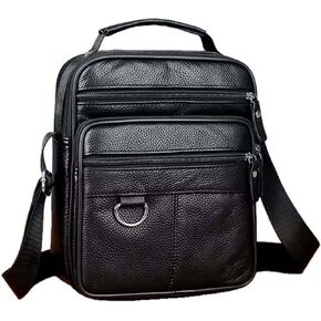 حقيبة كتف جلدية للرجال، حقيبة كروس، مقاومة للماء والتآكل. in Kuwait