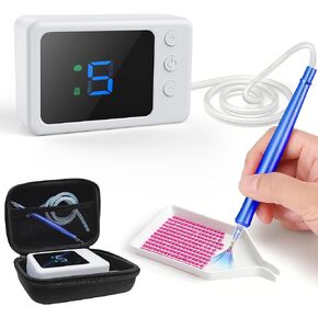 قلم رسم ماسي كهربائي، قلم فني ماسي مفرغ لاسلكيًا مع حقيبة تخزين، شفط قابل للتعديل 5 مستويات، بطارية قابلة لإعادة الشحن 10 ساعات، أدوات إكسسوارات فنية ماسية للبالغين، رسام إلكتروني لا يحتاج إلى حد أقصى in Kuwait