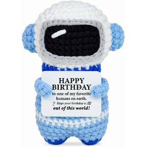 Positive Crochet Astronaut Gifts, Inspirational Emotional Support Plush for Men & Women, Friends, Coworker, Son, Mini Handmade Cheer up Present, Gift for Birthday & Christmas in Saudi Arabia
