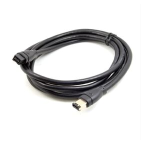 9 دبوس / 6 كابل فاير واير 800 إلى 400 IEEE 1394B لون أسود 1.8 متر in Kuwait