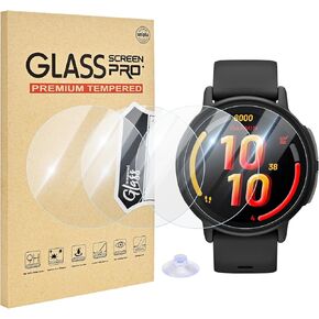 4 Pack Compatible For Garmin Bounce 2 Smartwatch Screen Protector Glass, Anti-scratch 9H Tempered Full Cover Protection For Bounce 2 Screen Film, Sensitive Touch & HD Clear in Saudi Arabia
