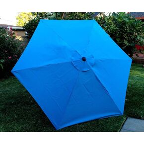 BELLRINO DECOR 10ft 6 ribs Replacement LAKE BLUE STRONG AND THICK Umbrella Canopy (Canopy Only) LAKE-106 in Saudi Arabia