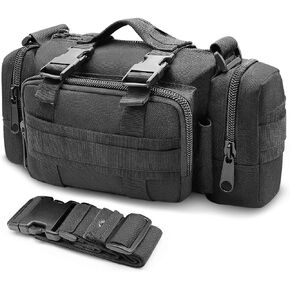 حقائب القماش الخشن التكتيكية للرجال، 3P العسكرية مول الخصر فاني حزم EDC فائدة الحقيبة Crossbody مع حزام الكتف حمل اليد in Saudi Arabia
