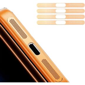 شبكة معدنية مقاومة للغبار لهاتف iPhone 17 Pro Max، فتحة سماعة الأذن وواقي شبكي مضاد للغبار مناسب فقط لهاتف iPhone 17 Pro Max 6.9 بوصة - فضي 4 قطع in Kuwait