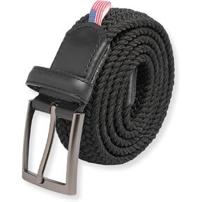 Mens Braided Stretch Belt – Adjustable Woven Golf Belt for Casual, Work, and Active Wear in Saudi Arabia