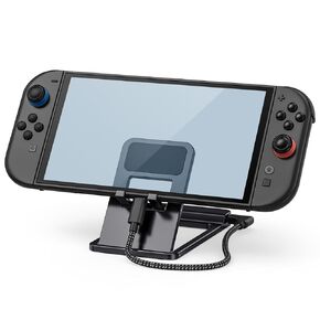 محطة إرساء تلفزيون Tendak Switch لجهاز Nintendo Switch، محطة إرساء تلفزيون محمولة تدعم وضع التلفزيون 4K / 60HZ، قاعدة تبديل قابلة للطي لنينتندو سويتش / Steam Deck / ROG Ally / الهاتف، لا تدعم Switch 2 in Kuwait