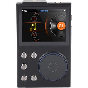 مشغل MP3 بلوتوث 5.3 عالي الدقة مشغل موسيقى Flac Digital DSD مشغل صوت بدون فقدان، مشغل DAP محمول، ذاكرة 16 جيجابايت + قابلة للتوسيع، مشغل موسيقى بدون فقدان in Kuwait