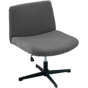 NILUOH Berber Fleece Criss Cross Chair Cover, Stretch Mid Back Wide Armless Accent Chair Slipcover, Exquisite Vanity Chair Cover for Dorm Home Desk Office Chair in Kuwait