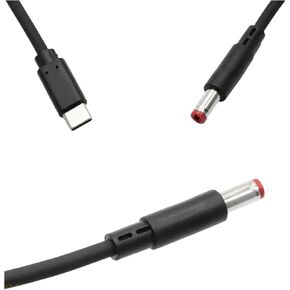 652F TypeC إلى كابل الطاقة USpB C المقابس إلى DC5.5x2.5mm ذكر 9 فولت 12 فولت 15 فولت 20 فولت كابل شحن لأجهزة التوجيه وأجهزة الكمبيوتر المحمولة ومودم مكبر الصوت LED جديد 2026 عالي لمكونات إلكترونية موثوقة in Kuwait