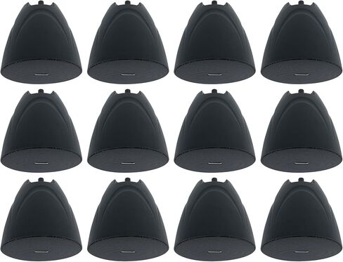 Rockville PEN-525T 5.25 in 70V Hanging Pendant Speakers, Black Finish, Suspension Cable Mount, for Restaurants and Bars, 12-Piece in Saudi Arabia
