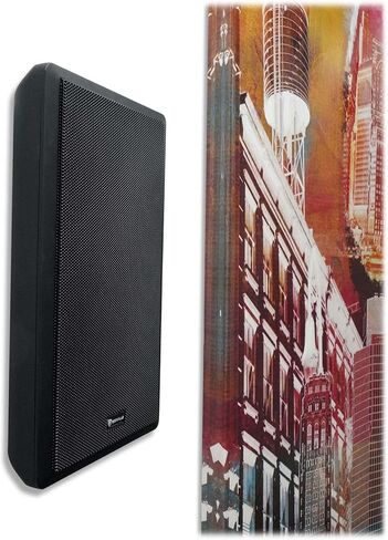 سماعات المسرح المنزلي Rockville RockSlim باللون الأسود مقاس 5.25 بوصة بقدرة 240 وات، 8 أوم، تصميم نحيف للتثبيت على الحائط، صوت واضح، بناء متين، لعشاق المسرح المنزلي، 4 قطع in Saudi Arabia