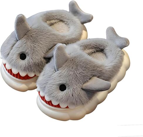 Kids Shark Slippers for Toddlers Boys Girls,Fuzzy Warm Winter Indoor Slippers with Non-Slip Sole,Christmas & New Year Gift for Little Shark Lovers. in Saudi Arabia