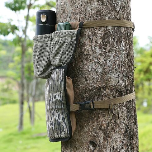 UIIHUNT Saddle Hunting Knee Cushion: Dual Knee Pads with 3 Utility Pockets, Tree Saddle Knee Cushion Pad with Adjustable Strap, Camo Hunting Knee Pads, Saddle Hunting Accessories Gear in Saudi Arabia
