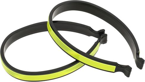 2 Pcs Reflective Cycling Trouser Clips, Cycling Ankle Safety Bands Bike Trouser Clips Reflective Bicycles Trousers Wrap Clip High Visibility Pant Leg Cuff Clip for Outdoor Recreation Fluorescent Green in Saudi Arabia